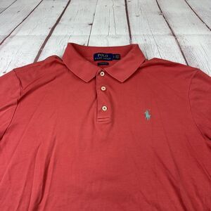 Polo Ralph Lauren Polo Shirt Mens Large Red Classic Fit Short Sleeve Pony Logo
